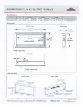 Load image into Gallery viewer, Napoleon 42" Alluravision Slim Wall Mount Electric Fireplace