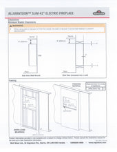 Load image into Gallery viewer, Napoleon 42" Alluravision Slim Wall Mount Electric Fireplace