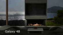 Load image into Gallery viewer, Savannah Genesis Galaxy 3 Sided NG Gas Fireplaces