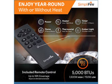Load image into Gallery viewer, SIMPLIFIRE Allusion Slim Electric Fireplace