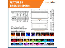 Load image into Gallery viewer, SIMPLIFIRE Allusion Slim Electric Fireplace