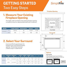 Load image into Gallery viewer, SIMPLIFIRE 32" Zero Clearance Electric Fireplace