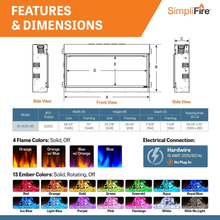 Load image into Gallery viewer, Simplifire Scion Linear Electric Fireplace