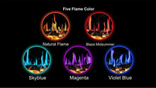 Load image into Gallery viewer, LiteDeer Homes Warmcastle 3-Sided 60" Electric Fireplace