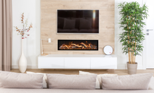 Load image into Gallery viewer, Amantii Symmetry 88" Bespoke XT Electric Fireplace featuring Thermostatic Remote, WiFi capable