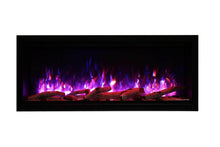 Load image into Gallery viewer, Amantii Symmetry 34" XT-ExtraTall SMART Electric Fireplace w/ Black Steel Surround