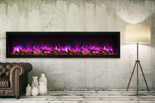 Load image into Gallery viewer, Amantii Symmetry 34" XT-ExtraTall SMART Electric Fireplace w/ Black Steel Surround