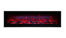 Load image into Gallery viewer, Amantii Symmetry LUMINA Series Electric Fireplace w/ Black Steel Surround