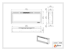 Load image into Gallery viewer, Glamour Built-In Linear Electric Fireplaces
