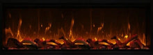 Load image into Gallery viewer, Amantii Symmetry 74" XT-ExtraTall SMART Electric Fireplace w/ Black Steel Surround