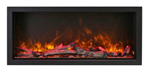 Load image into Gallery viewer, Amantii Symmetry 74" XT-ExtraTall SMART Electric Fireplace w/ Black Steel Surround