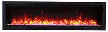 Load image into Gallery viewer, Amantii Symmetry 60" Bespoke Built-In Electric Fireplace w/ Black Steel Surround