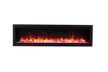 Load image into Gallery viewer, Amantii Symmetry 50" Bespoke Built-In Electric Fireplace w/ Black Steel Surround