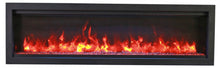 Load image into Gallery viewer, Amantii Symmetry 50" Bespoke Built-In Electric Fireplace w/ Black Steel Surround
