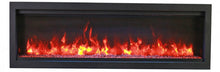 Load image into Gallery viewer, Amantii Symmetry 74" Bespoke Built-In Electric Fireplace w/ Black Steel Surround