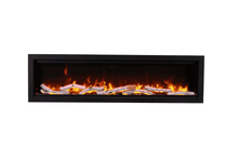 Load image into Gallery viewer, Amantii Symmetry 50" Bespoke Built-In Electric Fireplace w/ Black Steel Surround
