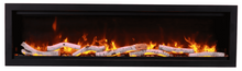 Load image into Gallery viewer, Amantii Symmetry 60" Bespoke Built-In Electric Fireplace w/ Black Steel Surround