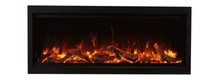 Load image into Gallery viewer, Amantii Symmetry LUMINA Series Electric Fireplace w/ Black Steel Surround