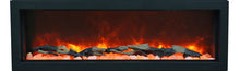 Load image into Gallery viewer, Amantii Panorama Series Built-In DEEP SMART Electric Fireplace w/ Black Steel Surround