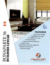 Load image into Gallery viewer, Savannah ELITE Bonaparte 36 NG Gas Fireplace
