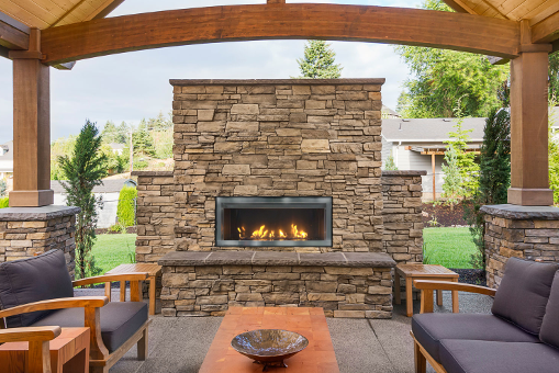 Savannah Deluxe Outdoor Linear Gas Fireplace