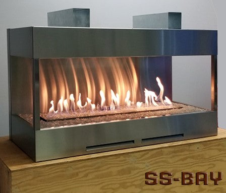 Woodbridge SS-BAY Series Outdoor Gas Fireplace