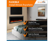 Load image into Gallery viewer, SIMPLIFIRE Allusion Slim Electric Fireplace
