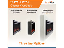 Load image into Gallery viewer, SIMPLIFIRE Allusion Slim Electric Fireplace
