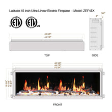 Load image into Gallery viewer, Litedeer Homes Latitude 45&quot; Built-In Electric Fireplace
