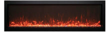 Load image into Gallery viewer, Amantii Panorama 30&quot; Built-In-XS-ExtraSlim SMART Electric Fireplace w/ Black Steel Surround
