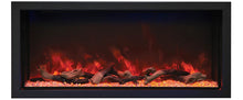 Load image into Gallery viewer, Amantii Panorama 50&quot; Built-in-Xtra Tall DEEP SMART Electric Fireplace w/ Black Steel Surround
