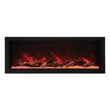 Load image into Gallery viewer, Amantii Panorama Series Built-in-Xtra Tall DEEP SMART Electric Fireplace w/ Black Steel Surround
