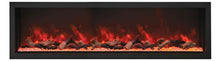 Load image into Gallery viewer, Amantii Panorama 88&quot; Built-in-Xtra Tall DEEP SMART Electric Fireplace w/ Black Steel Surround
