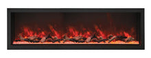 Load image into Gallery viewer, Amantii Panorama 60&quot; Built-in-Xtra Tall DEEP SMART Electric Fireplace w/ Black Steel Surround
