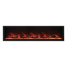 Load image into Gallery viewer, Amantii Panorama Series Built-in-Xtra Tall DEEP SMART Electric Fireplace w/ Black Steel Surround
