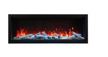 Load image into Gallery viewer, Amantii Symmetry 34&quot; XT-ExtraTall SMART Electric Fireplace w/ Black Steel Surround
