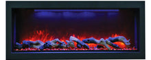 Load image into Gallery viewer, Amantii Panorama 50&quot; Built-In DEEP SMART Electric Fireplace w/ Black Steel Surround
