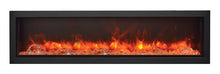 Load image into Gallery viewer, Amantii Panorama 50&quot; Built-In SLIM Electric SMART Fireplace w/ Black Steel Surround
