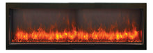 Load image into Gallery viewer, Amantii Panorama 88&quot; Built-In DEEP SMART Electric Fireplace w/ Black Steel Surround
