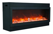 Load image into Gallery viewer, Amantii Panorama 72&quot; Built-in-Xtra Tall DEEP SMART Electric Fireplace w/ Black Steel Surround
