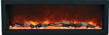 Load image into Gallery viewer, Amantii Panorama 72&quot; Built-in-Xtra Tall DEEP SMART Electric Fireplace w/ Black Steel Surround
