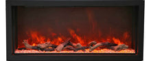 Load image into Gallery viewer, Amantii Panorama 40&quot; Built-in-Xtra Tall DEEP SMART Electric Fireplace w/ Black Steel Surround
