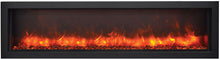 Load image into Gallery viewer, Amantii Panorama 88&quot; Built-In SLIM Electric SMART Fireplace w/ Black Steel Surround
