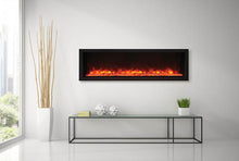 Load image into Gallery viewer, Remii XS-ExtraSlim 45&quot; Built-In Electric Fireplace w/ Black Steel Surround
