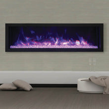 Load image into Gallery viewer, Remii XS-ExtraSlim 55&quot; Built-In Electric Fireplace w/ Black Steel Surround
