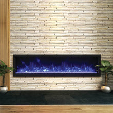 Load image into Gallery viewer, Remii XS-ExtraSlim 55&quot; Built-In Electric Fireplace w/ Black Steel Surround
