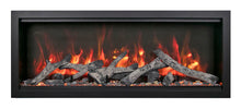 Load image into Gallery viewer, Amantii Symmetry 60&quot; XT-ExtraTall SMART Electric Fireplace w/ Black Steel Surround
