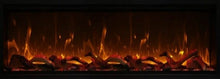 Load image into Gallery viewer, Amantii Symmetry 74&quot; XT-ExtraTall SMART Electric Fireplace w/ Black Steel Surround
