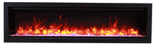 Load image into Gallery viewer, Amantii Symmetry 60&quot; Bespoke Built-In Electric Fireplace w/ Black Steel Surround
