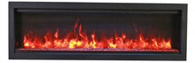 Load image into Gallery viewer, Amantii Symmetry 74&quot; Bespoke Built-In Electric Fireplace w/ Black Steel Surround
